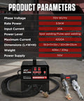 Beast Grade Stud Welder Dent Repair Kit With 4200A Auto Body Welding Power displayed with specs and welding tools.