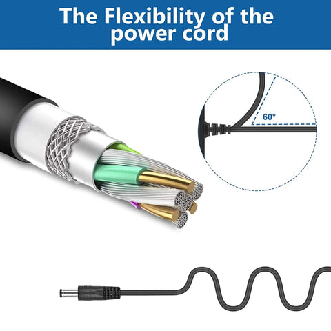 AC DC Adapter Compatible With Yamaha MM6 And MM8 Keyboard Workstation Power Supply Charger cable flexibility with diagram