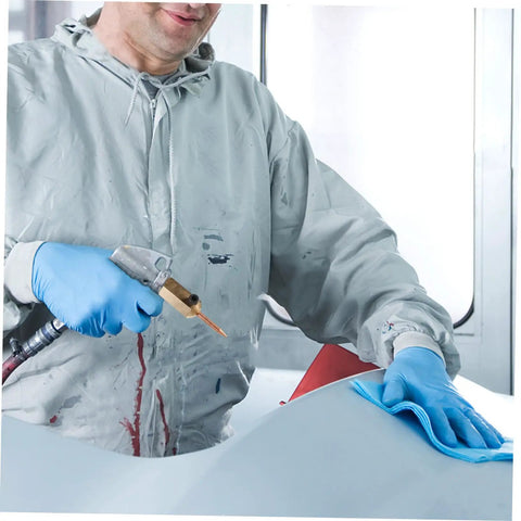 Technician using Pro Grade Electric Welding Hammer Kit For Auto Body Repair with high strength welding magnets.