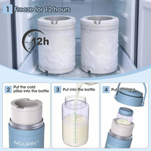 Keep Those Milk Bottles Ice Cold On The Go With This 20 Oz Breast Milk Cooler Cup Featuring Real Time Digital Temp Monitor stays frosty.