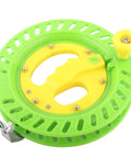 Heavy Duty Fishing Kite Line Spool 22cm ABS Plastic Winding Reel Holder in green and yellow, designed for outdoor anglers.
