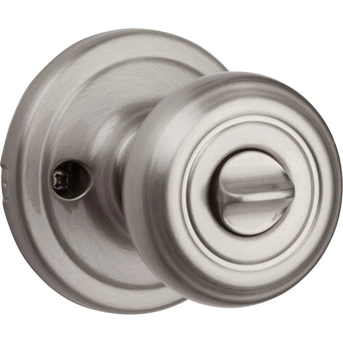 Cameron Entry Door Knob With Lock And Key Pick Resistant Secure Keyed Exterior Handle For Front Door And Bedroom Satin Nickel Finish