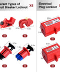 Ultimate Pro Grade LOTO Kit For Electrical Safety With 56 Piece Set Including Padlocks Hasps Clamp On Breaker Lockouts Electrical Plug Devices
