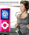 Woman exercising with Portable MP3 Player With 1.8 Inch LCD Screen Video And Voice Recording FM Radio Ebook And Photo Viewer