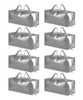 Heavy Duty Moving Bags Set With Extra Large Storage Totes And Backpack Straps Strong Handles And Zippers 86 Liter Capacity