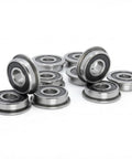 Flanged Miniature Bearing F695RS 5x13x4mm Deep Groove Ball Bearing Pre Greased And Dust Shielded Low Noise For VORON Mobius 2 And 3 3D Printer Sealed Bearing Set 10 Pack, black sealed bearings