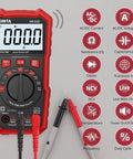 6000 Counts Auto Ranging Digital Multimeter With NCV Non Contact Voltage Tester for Electricians and DIY Enthusiasts display