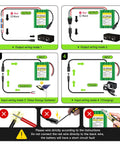 Diagrams showing wiring modes for 24V Lithium Battery 3000mAh With Charger And Bare Leads For Dope DIY Projects