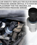 High Pressure AC Sensor Switch for Auto Air Conditioning Refrigerant Pressure Sensor Replacement OEM 13587668 installed view