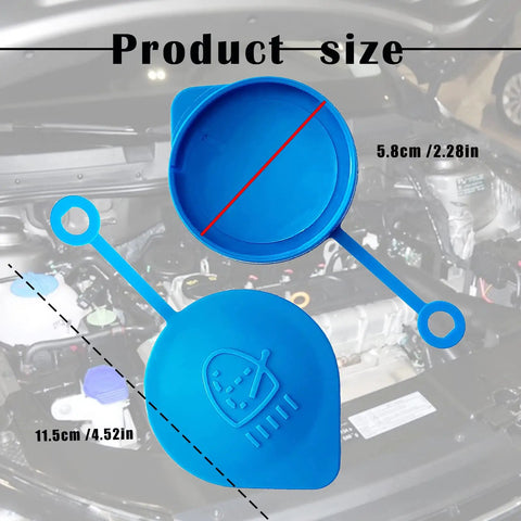 Washer Fluid Reservoir Cap Replacement For Honda Accord Civic CRV CRX Fit Easy Install Wiper Fluid Cap With Leak Proof Seal Durable Cap Compatible With 38513-SB0-961 showing size details