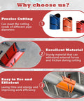 Magnetic Metal Pipe Cutting Guide Kit and Pipe Marking Tool showing precise cutting features and durable material.