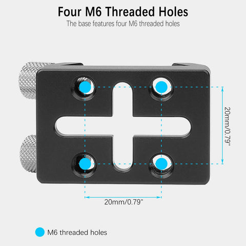 Flat Base Finder Scope Bracket Mount With Dovetail Base For Takahashi Telescopes showing four M6 threaded holes, Synta style