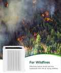 Replacement Filter For Blue Pure 211+ Air Purifier Non Auto, True High Efficiency Filter with wildfire smoke background