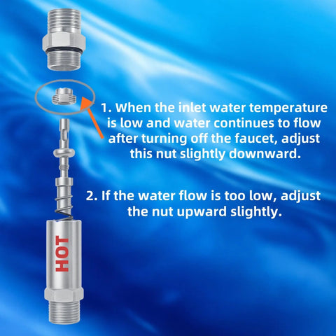Frutlait 304 stainless steel sensor valve kit with threaded ends and bypass valve, front view