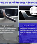 Comparison of Mercedes Benz Interior Metal Front And Rear Left Driver Side Matte Silver Door Handle Repair Kit with original version.