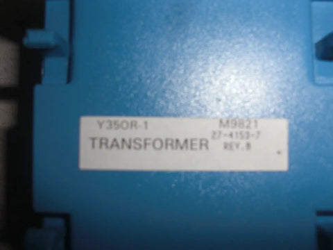 Y35or-1C Power Supply Module For Control Systems Reliable 24V Power Unit Brand New In Original Packaging Durable Electrical Component For Controllers Easy Install Great For Home And Pro Rigs blue transformer label close-up