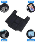 Image of Center Console Organizer Upgrade With Flocked Liner For Dodge Ram 1500 2500 3500 From 2019 Through 2026, showing compartments for phone, coins, watch, and earphones.