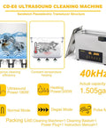 6L Dual Frequency Ultrasonic Cleaner With Heater And Timer, Pro Grade Digital Stainless Steel Cleaning Machine infographic