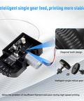 Upgraded K2 Plus Gear Set With DLC Nano Coated Hardened Steel For K2 Plus Combo 3D Printer, helical gear close-up