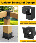 Beefy 8 Pack 4x4 Post Bracket Kit For Pergolas And Outdoor Builds 3 Way Right Angle Corner Brackets Heavy Duty Steel