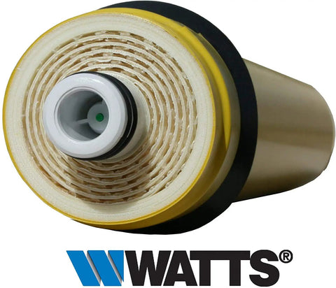 Close-up of 24 GPD Reverse Osmosis Membrane Replacement 1 Pack For 5 Stage And 4 Stage RO Systems And Zero Waste Models Yellow Color