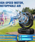 9 Inch Rechargeable Camping Fan Auto Oscillating With 20000mAh Battery For 12 To 60 Hours Of Run Time Keeps You Cool All Day