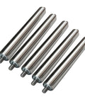 Heavy Duty Gravity Conveyor Roller Made From Stainless Steel Tube For Smooth Material Handling Of Boxes And Cartons In Your Warehouse Or Shop Today, pack of 5.