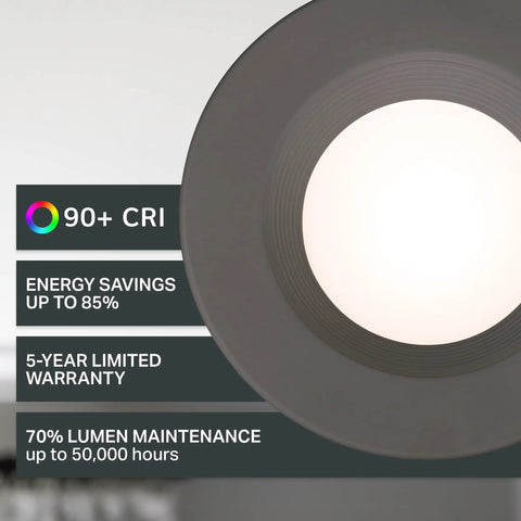 Sleek Five Six Inch Led Recessed Ceiling Light Featuring Smooth Operator Dimming And Totally Kickin CRI Ninety Glow With Sick Bronze Baffle Trim Absolute Game Changer For Home Spaces