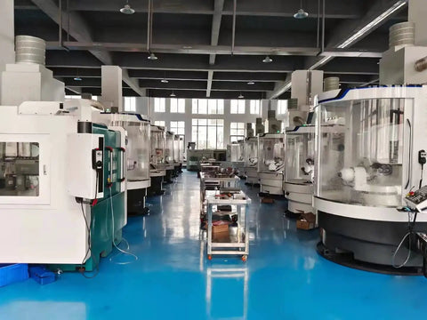 Modern manufacturing facility with multiple CNC machines for producing Beefy Pro Grade Carbide Square End Mill Set With TiAlN Coating