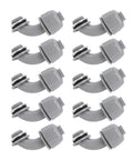 Pack Of 10 Heavy Duty 1 Inch Npt Liquid Tight Connectors 90 Degree Electrical Conduit Fittings in gray nylon for HVAC and marine use.
