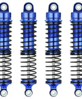 4 Piece Aluminum RC Shocks Kit for 1/18 Traxxas LaTrax Teton Desert Prerunner, front and rear oil-filled dampers