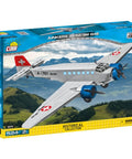 Dope 542 Piece WWII Planes Historical Collection Model Kit Featuring Ju 52 Replica With Two Pilot Figures And Display Stand