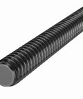 3-inch black oxide all-thread stud with 1/2-13 threads and smooth round end