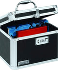 Heavy Duty Combination Lock Box For Documents And Valuables With Safe Storage, reinforced chrome corners