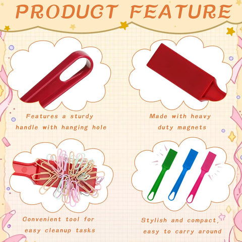 Magnetic Bingo Wands Set 12 Colorful Sticks 7.87 Inch Long Magnetic Tips showing features like sturdy handle and heavy-duty magnets.