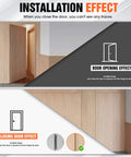 Diagram showing Hidden Door Hinge Set Concealed 180 Degree Cabinet Hinges For Cabinet Doors And DIY Boxes In Zinc Alloy Black