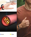 Diagram and man showcasing Adjustable Anti Static Wrist Strap 2 Pack For Men And Women, ESD Wristband To Balance Body Charges