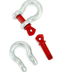 Heavy Duty Half Inch Anchor Shackles Alloy Screw Pin Forged Carbon Steel Ten Pack D Ring Shackles Two Ton 4400 Lbs Working Load Limit