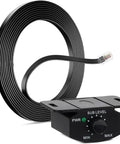 Bass Control Knob With 11.48ft Extension Cable For Car Amplifier Remote Subwoofer Volume Adjuster in black with cable