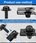 M6-1.0 Body Bolts And Extruded U Nut Clips Bulk Kit With Multipurpose Fender Fasteners for Bumper and Engine Cover installation.