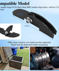 8 X 2 And A Quarter Inch Beefy Heavy Duty BBQ Smoker Hinge Kit With Bolts Nuts And Washers 6 Pack Fits Three Sixteenths Inch Plate