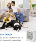 Family with dog on floor next to high-quality 14 Pack Roomba Compatible Vacuum Bags For I7 I7 Plus And Series Automatic Dirt Disposal.