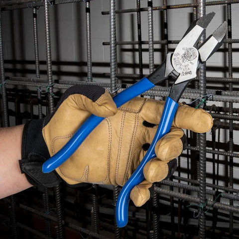 Heavy Duty 9 Inch Ironworker Pliers For Rebar ACSR Screws Nails And Hardened Wire, High Leverage Side Cutters With 46 Percent More Cutting Power