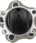 Top view of Pair Rear Wheel Hub And Bearing Assembly With ABS For Nissan Rogue 2008 To 2013 And Rogue Select 2014 To 2015 FWD 5 Lug 4 Bolt Square Flange Left And Right.