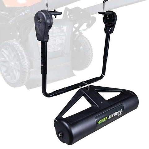 Fillable Lawn Striper Kit for 20-22 Inch Push Mowers with easy install mounting showing black striping roller system