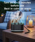 Portable Mosquito Repellent Device For Outdoor And Indoor Use Rechargeable Electronic Insect Repellent With 20 Feet Coverage Great For Camping Hiking Patio And Backyard Safe For Kids And Pets Includes 2 Refills on patio table.