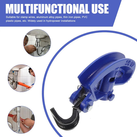 Gleavi Manual Conduit Bender Tool With Steel Bending Head And Spring Hook for precise pipe bending in various installations.