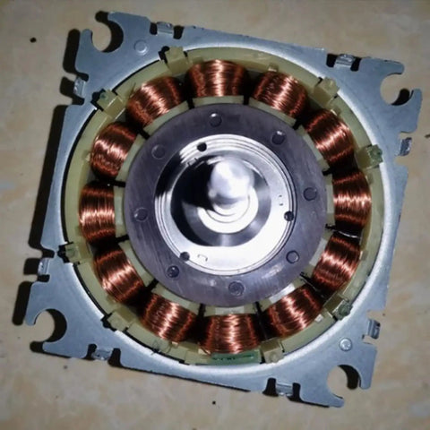 Interior view of 1000W Portable Water Turbine Generator 220V Micro Hydroelectric Power System with aluminum alloy components.