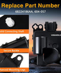 HVAC Heater Blend Door Actuator Replacement For Jeep Grand Cherokee 2014 Through 2021 WK And 2022 Grand Cherokee And Dodge Durango 2014 Through 2021 Replaces OE 68224186AA 604057 AC Temperature Door Actuator Easy Install No Hassle