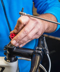 Real Heavy Duty 4Mm Metric Sliding T Handle Hex Key Wrench used for bike repairs with a smooth spin sleeve.